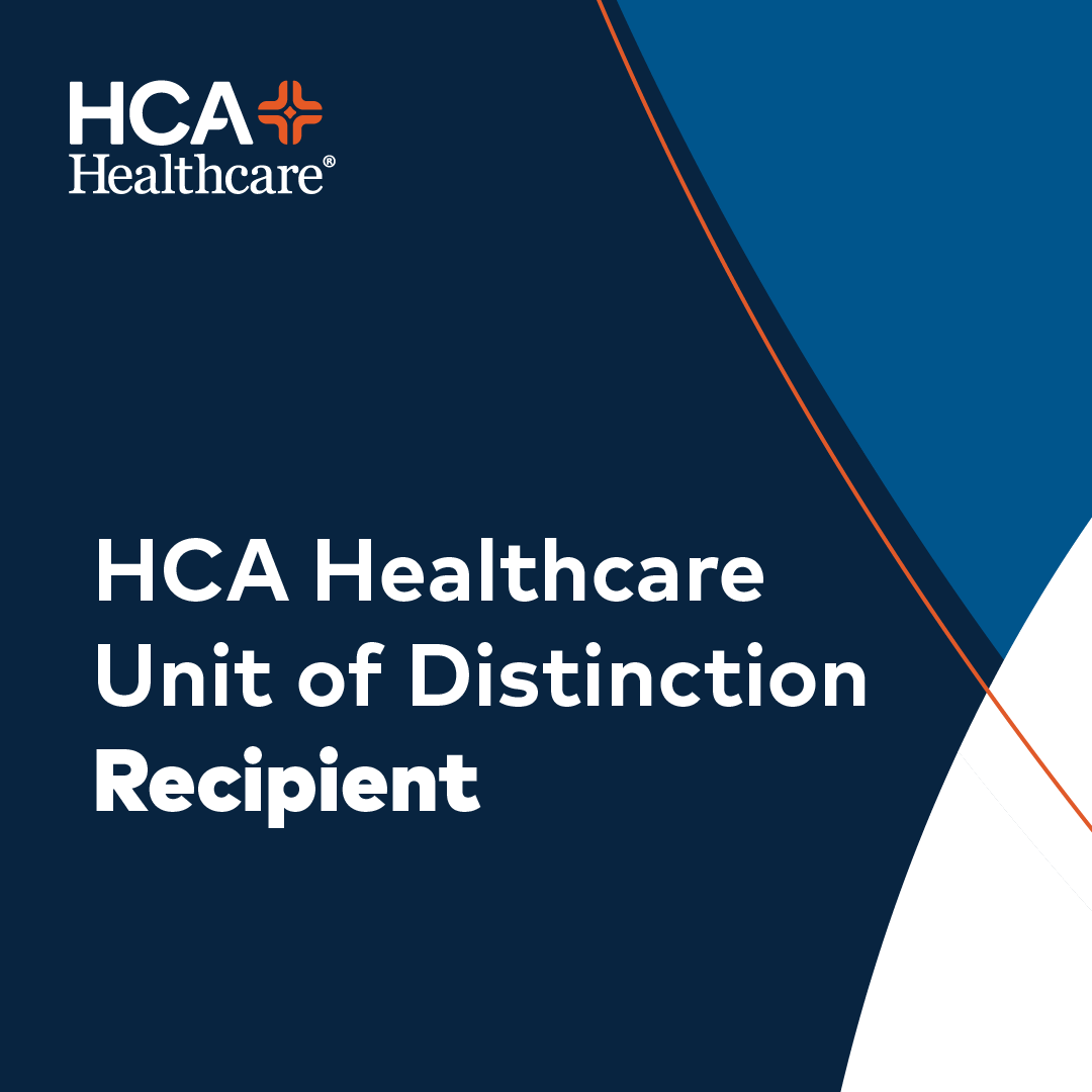 HCA Healthcare Unit of Distinction Recipient