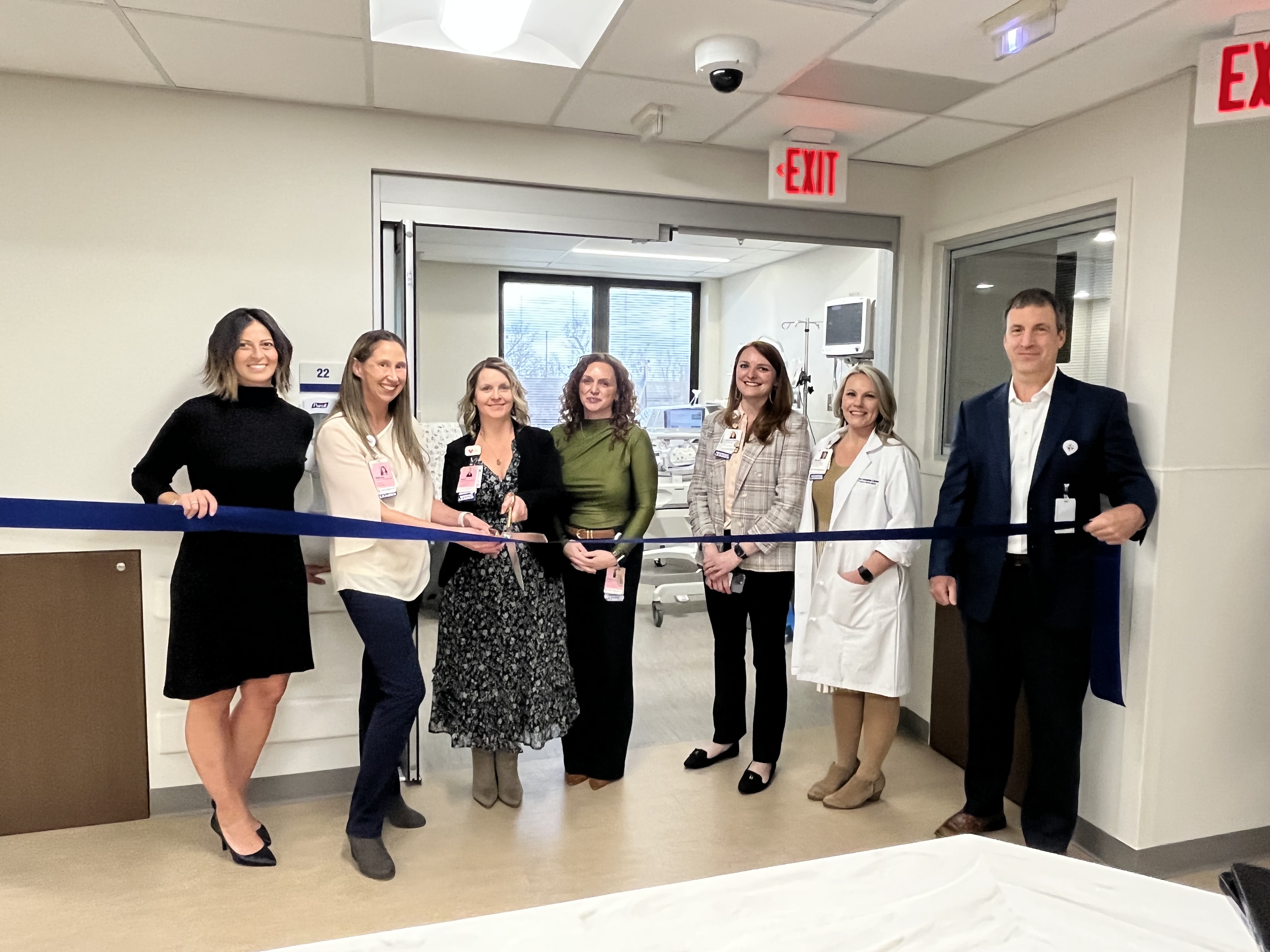 Reston Hospital leadership cut the ribbon to open the expanded Level III NICU