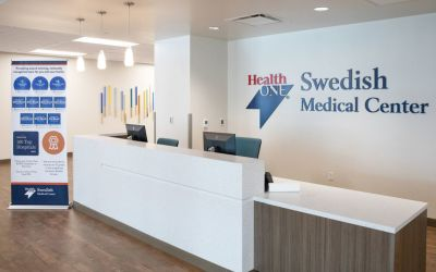 Swedish Medical Center's new ER reception desk.