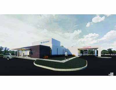 Artist rendering of Gulf Coast Regional Medical Center's new free-standing ER