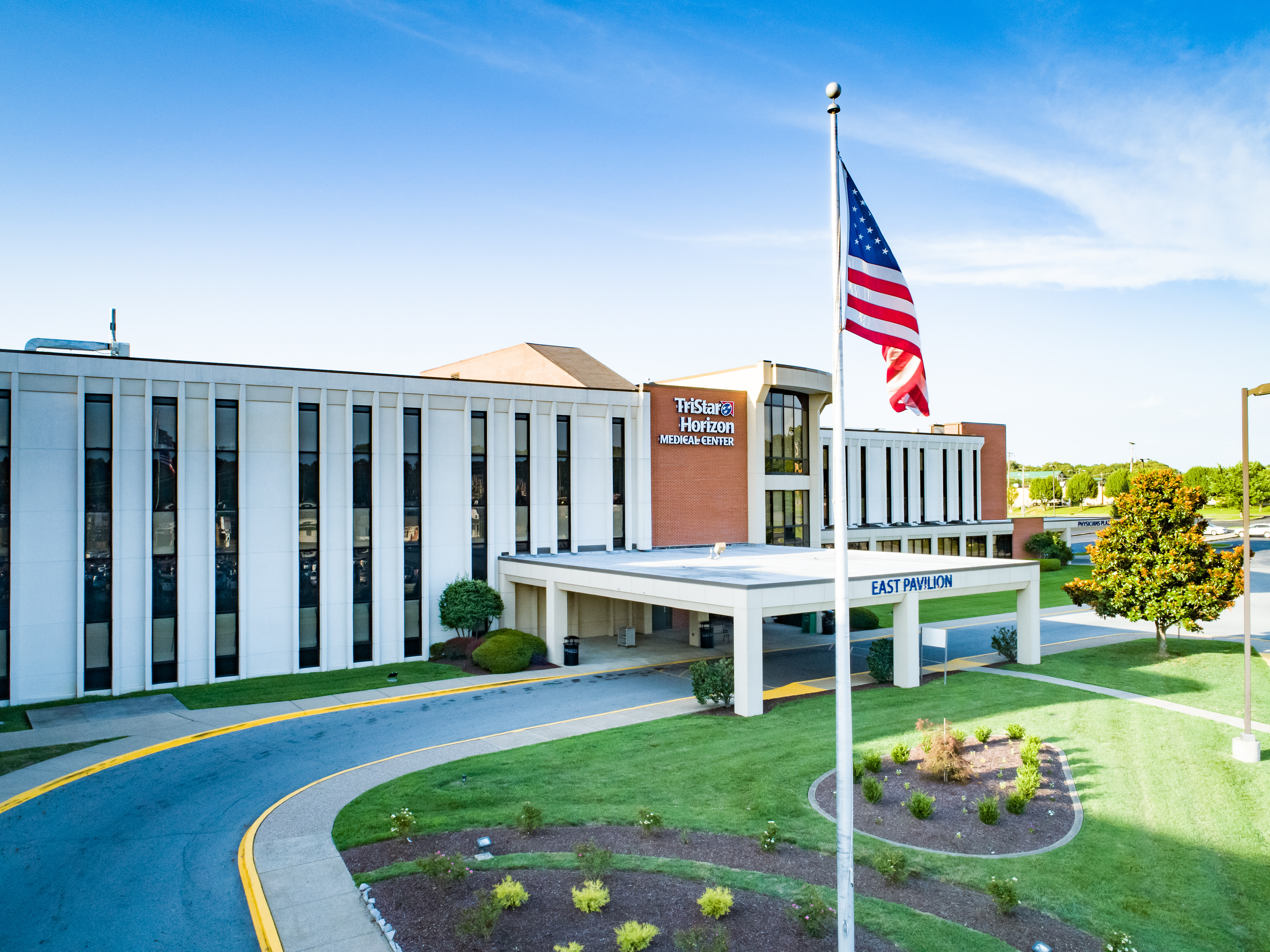 Drone view of Tristar Horizon Medical Center