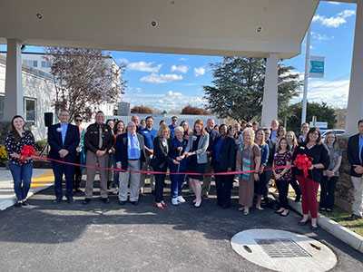 LewisGale Hospital Montgomery officials host a ribbon cutting to celebrate expanded women's care services and capital improvements.