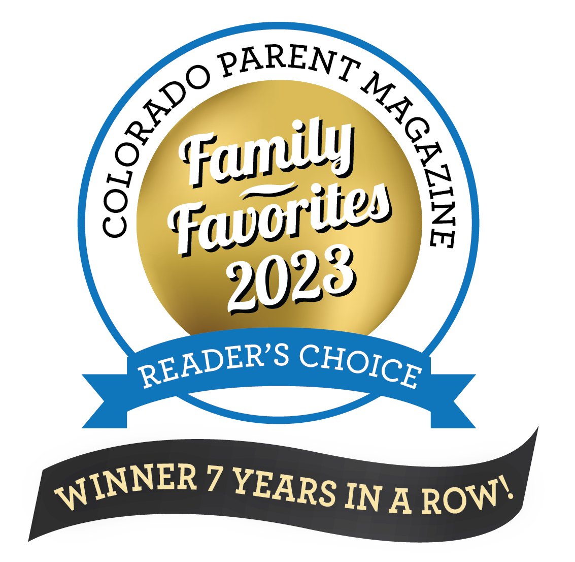 Colorado Parent Magazine Family Favorites 2023 Reader's Choice - Winner 7 years in a row!